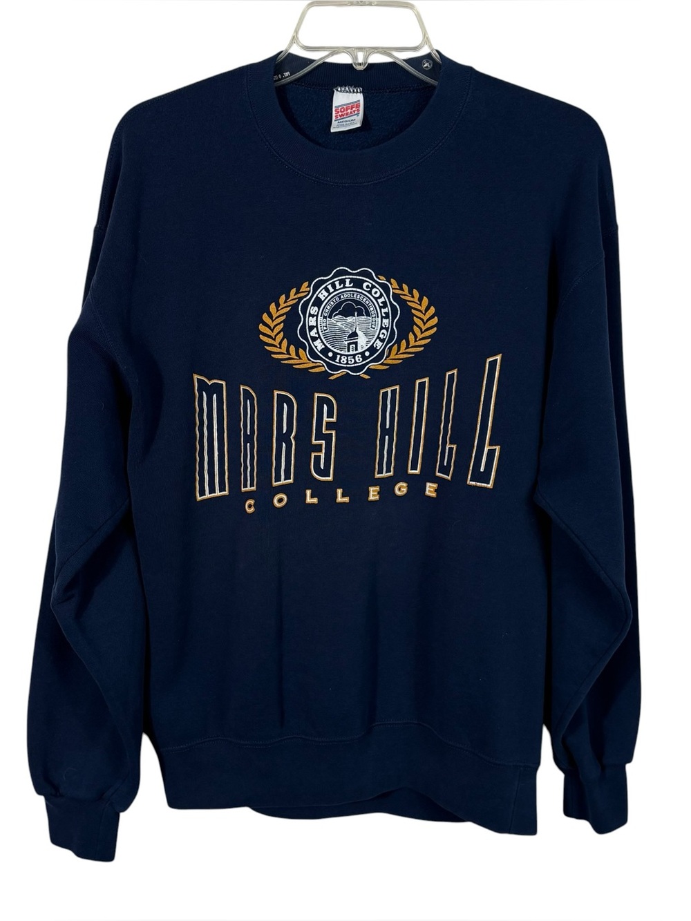 Vintage 90s Coffee Mars Hill College North Carolina USA Made Crewneck Sweatshirt